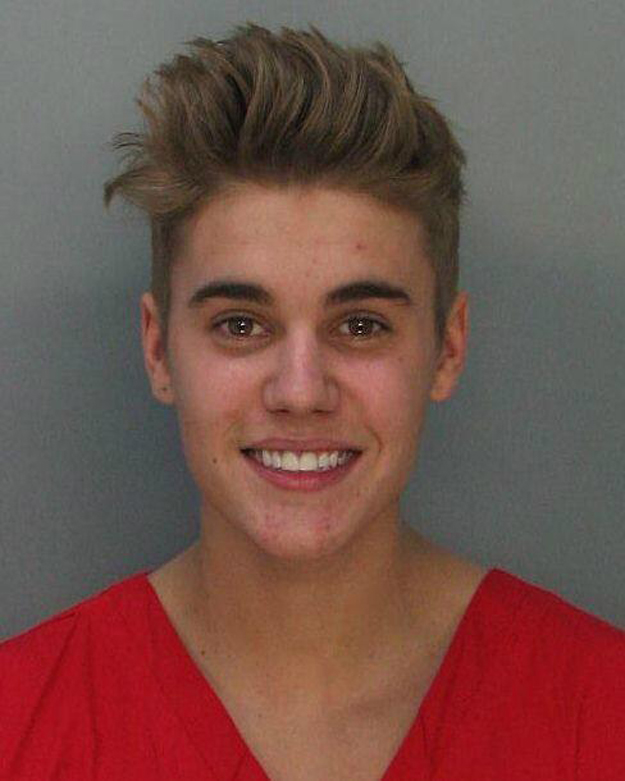 Justin Bieber Miami DUI mugshot