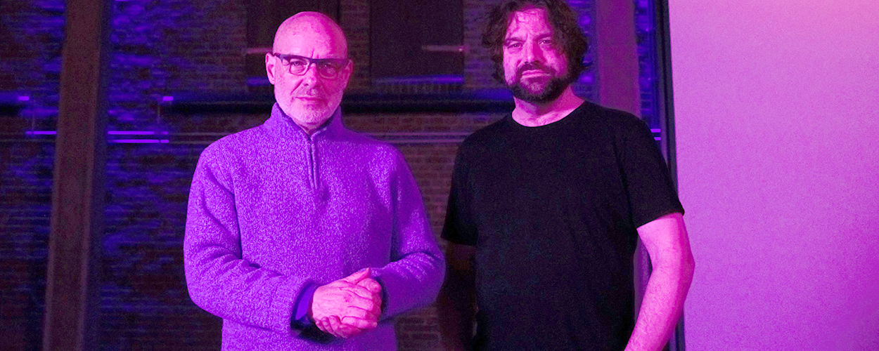 Brian Eno & Peter Chilvers (credit: Microsoft)