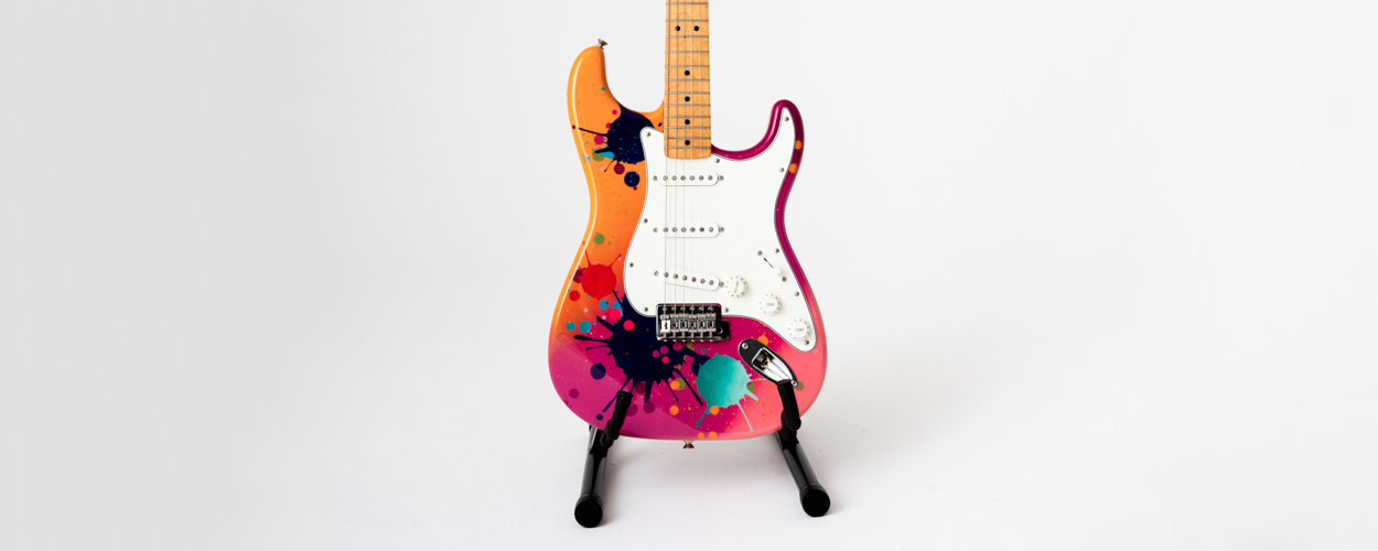 Goldie Splattocaster for The Big Issue