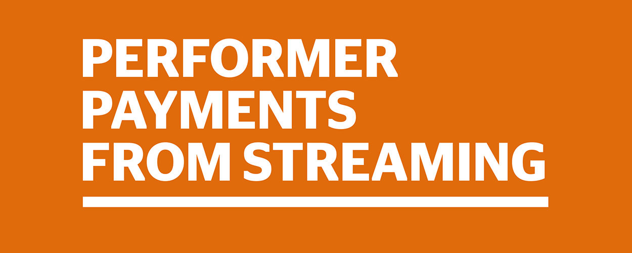 Performer Payments From Streaming