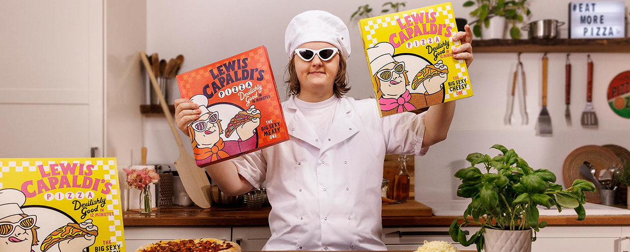Lewis Capaldi and his Big Sexy Pizza